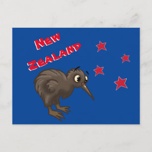 Carte Postale Cartoon Kiwi Bird
