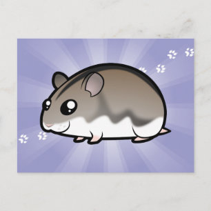 Carte Postale Cartoon Nwarf Hamster