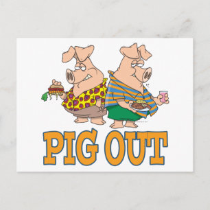 CARTE POSTALE CARTOUCHE ALIMENTAIRE DE PORC