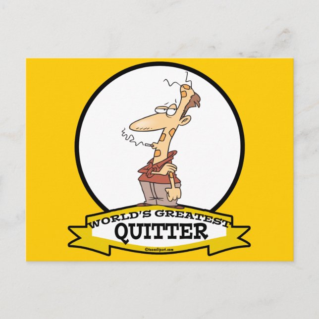 CARTE POSTALE CARTOUCHE DE FUMEURS QUITTER LE PLUS GRAND AU MOND (Devant)