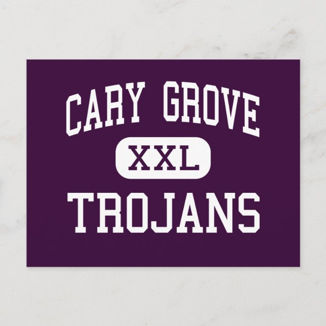 Carte Postale Cary Grove - Trojans - Lycée - Cary Illinois (Devant)