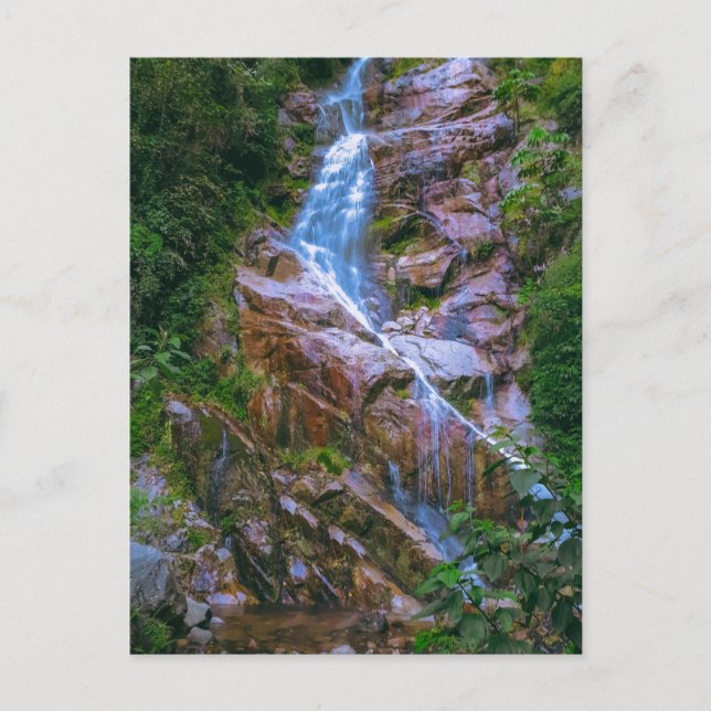 Carte Postale Cascade - Chemin Inca, Pérou - Photographie de voy (Devant)