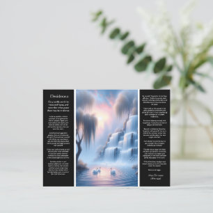 Carte Postale Cascade de Desiderata au calme Pastel Hues