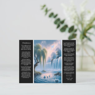 Carte Postale Cascade de Desiderata : Mouvement Serene Pastel