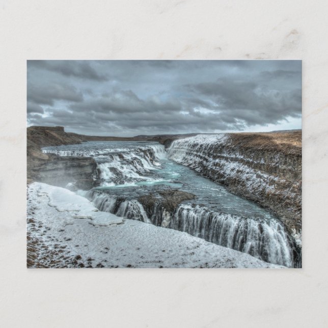 Carte Postale Cascade de Gullfoss, Islande (Devant)