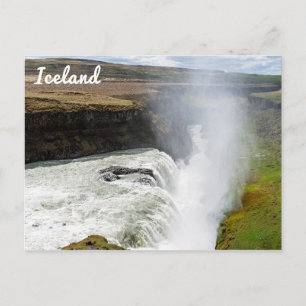 Carte Postale Cascade de Gullfoss - sud-ouest de l'Islande