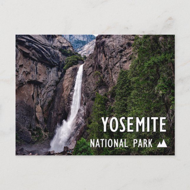 Carte Postale Cascade de Yosemite National Park California (Devant)
