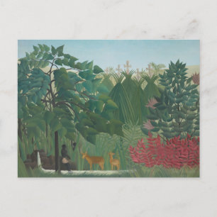 Carte Postale Cascade d'Henri Rousseau, Art Vintage