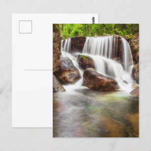 Carte Postale Cascade en automne près du barrage de Queimadela