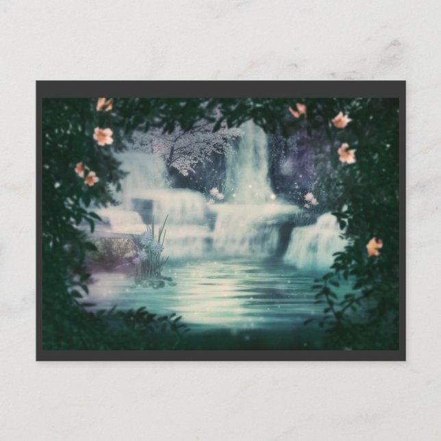 Carte Postale Cascade Imaginaire (Devant)