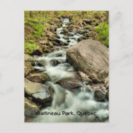 Carte Postale Cascade, parc de Gatineau, Québec