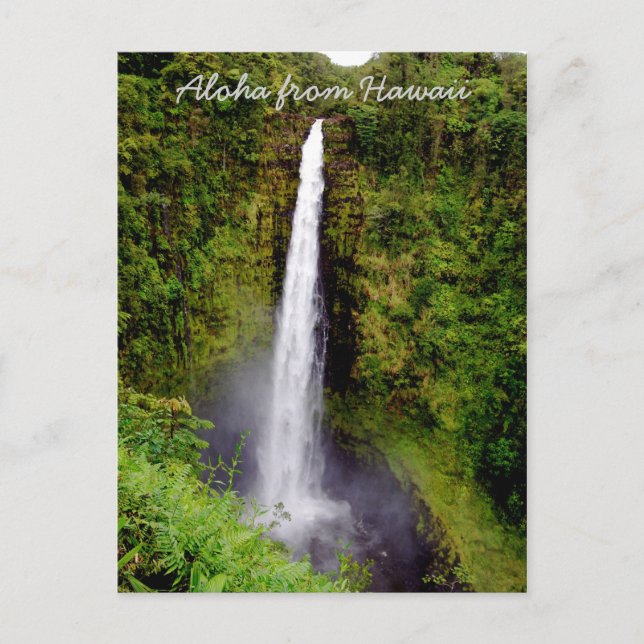 Carte Postale Cascade sur Big Island Hawaii (Devant)