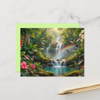 Cascades Arc-en-ciel Colibris Cachette Tropicale