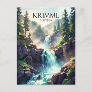 Carte Postale Cascades de Krimml Autriche