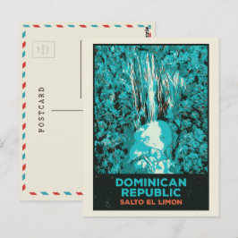 Carte Postale Cascades de République Dominicaine, Salto El Limon