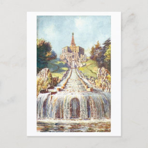 Carte Postale Cascades de Wilhelmshöhe vintage, Cassel, Allemagn
