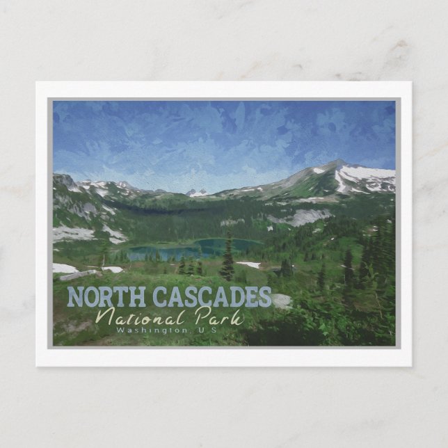CARTE POSTALE CASCADES DU NORD - WASHINGTON (Devant)