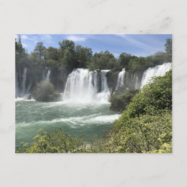 Carte Postale Cascades en Bosnie-Herzégovine (Devant)