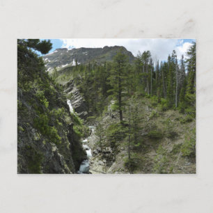 Carte Postale Cascades et sommet d'Appistoki dans le parc nation
