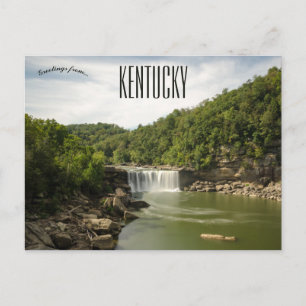 Carte Postale Cascades sur la rivière Cumberland Kentucky