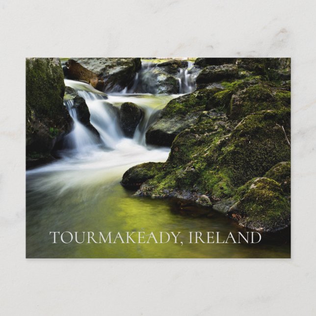 Carte Postale Cascades Tourmakeady Irlande (Devant)