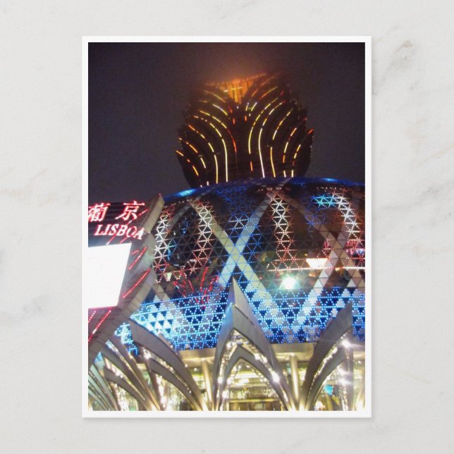 Carte Postale casino lisboa globe (Devant)