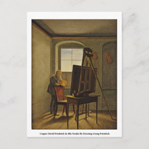 Carte Postale Caspar David Friedrich Dans Son Studio