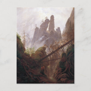 Carte Postale Caspar David Friedrich Paysage rocheux dans l'Elbe