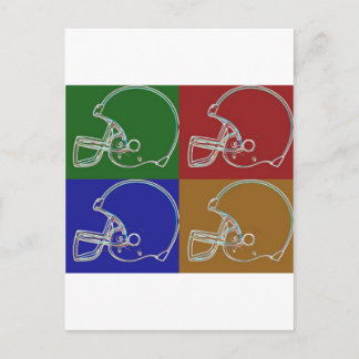 Carte Postale Casque PopArt