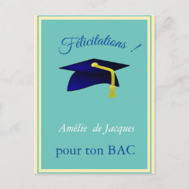 Carte Postale Casquette bleue - Fêtes en français