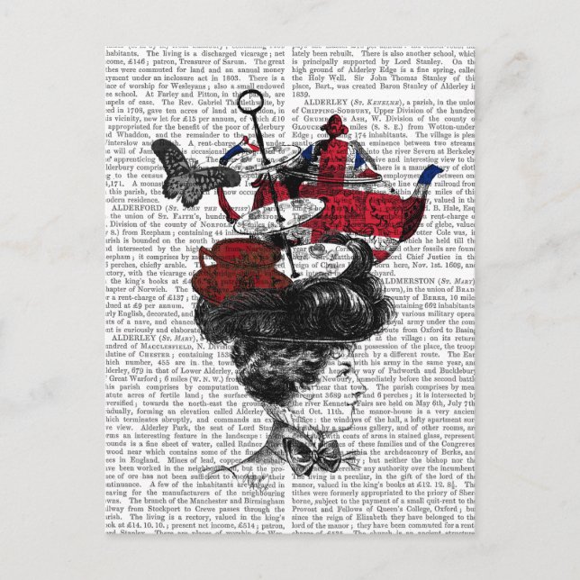 Carte Postale Casquette britannique de thé après-midi (Devant)