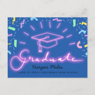 Carte postale casquette de remise de diplômes de n