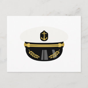 Carte Postale Casquette du capitaine de mer