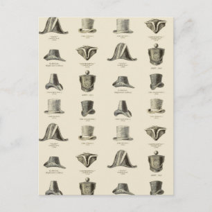 Carte Postale Casquettes vintages
