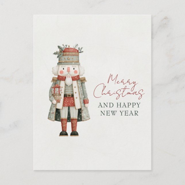 Carte Postale Casse-noisette mignon minimaliste de Noël (Devant)