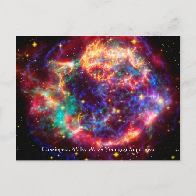 Carte Postale Cassiopée, Voies Lactées La Plus Jeune Supernova (Devant)