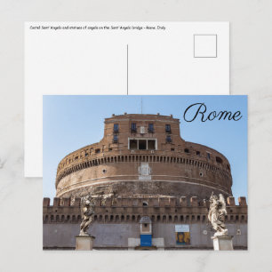 Carte Postale Castel Sant'Angelo - Rome, Italie