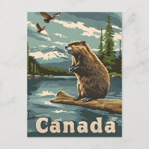 Carte Postale Castor Canada
