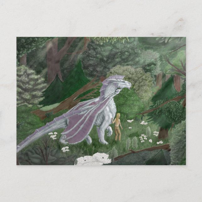 Carte postale CasualStrollElf&Dragon (Devant)