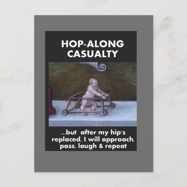 Carte Postale Casualty de Hop-Along - Attendez jusqu'à mon rempl (Devant)