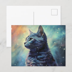 Carte Postale Cat Alone