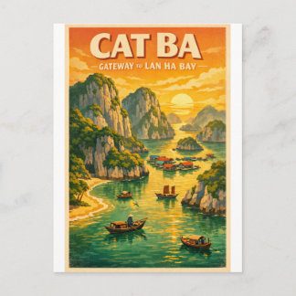 Carte Postale Cat Ba Island, Hai Phong, Vietnam, in a classic