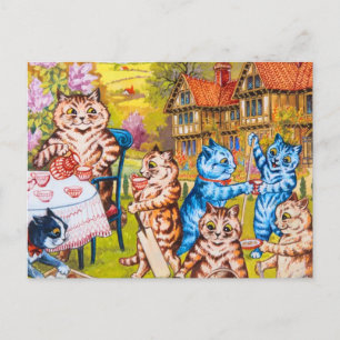 Carte Postale Cat Garden Party