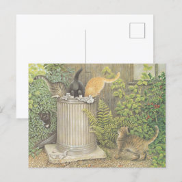 CARTE POSTALE CAT POSTCARD ILLUSTRATION