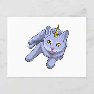 Carte Postale Cat Unicorn