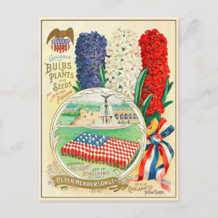 Carte Postale Catalogue vintage de semences de fleurs de jardina