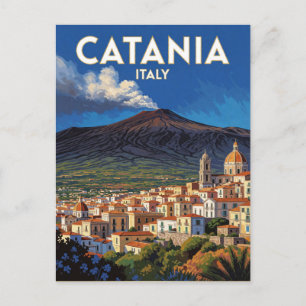 Carte Postale Catania Italie Mont Etna Voyage Scène 🌋
