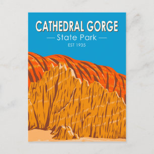 Carte Postale Cathedral Gorge State Park Nevada Vintage