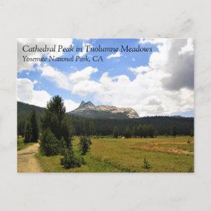 Carte Postale Cathedral Peak à Tuolumne Meadows, Yosemite, CA P