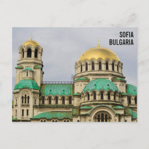 Carte Postale Cathédrale Alexandre Nevskij à Sofia, Bulgarie